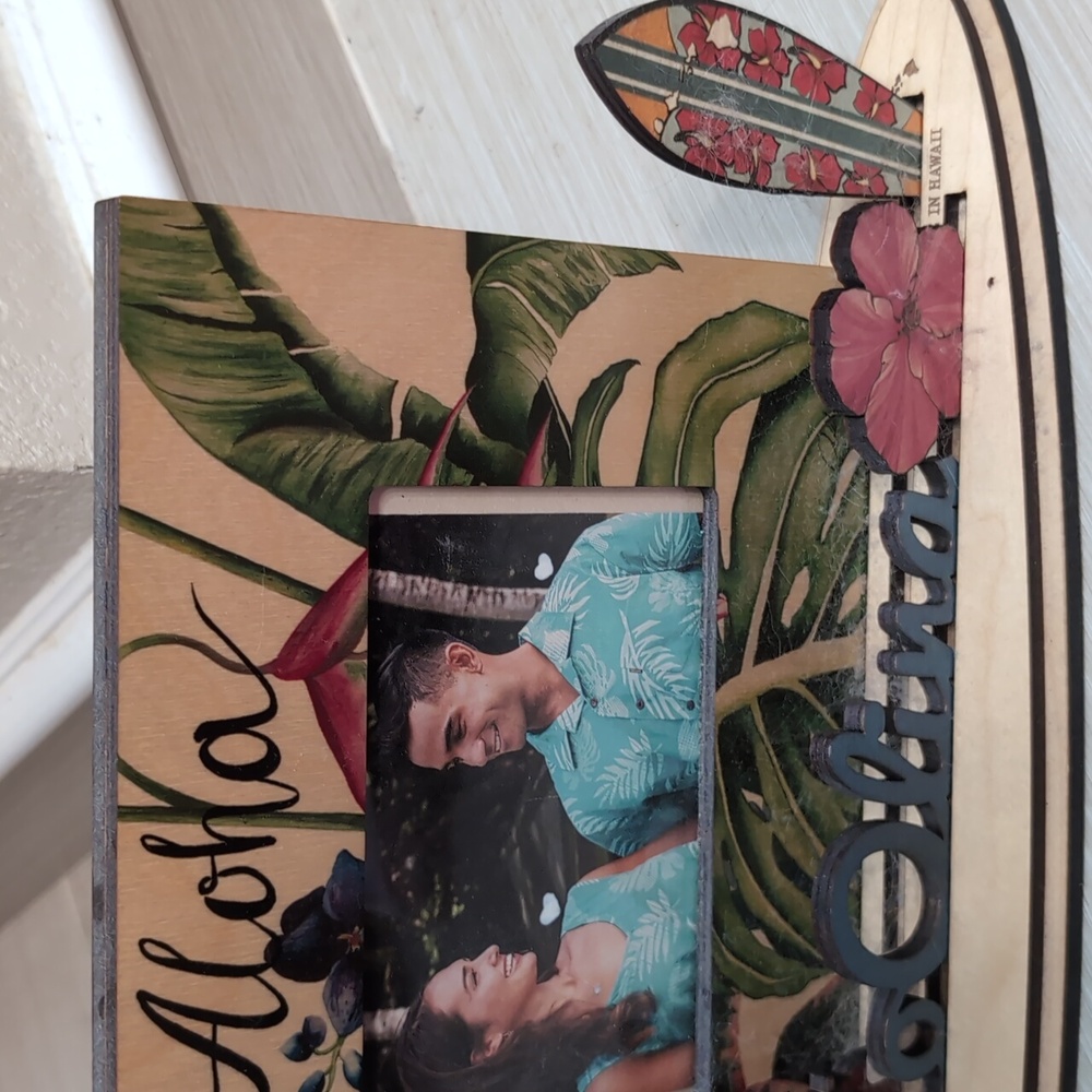 Aloha Tropical Photo Frame - Picture 3 of 3